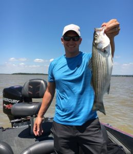 Fishing for schooling stripers and hybrids at Lake Buchanan is a blast