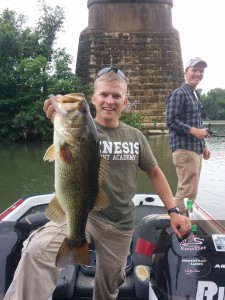 Another Personal Best bass record broken! This client caught this toad at Lady Bird Lake on a PowerTeam Lures Sick Stick.