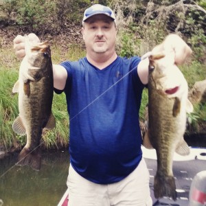 A nice double taken on Lake Austin by myself and this client. He caught the bigger one :-)